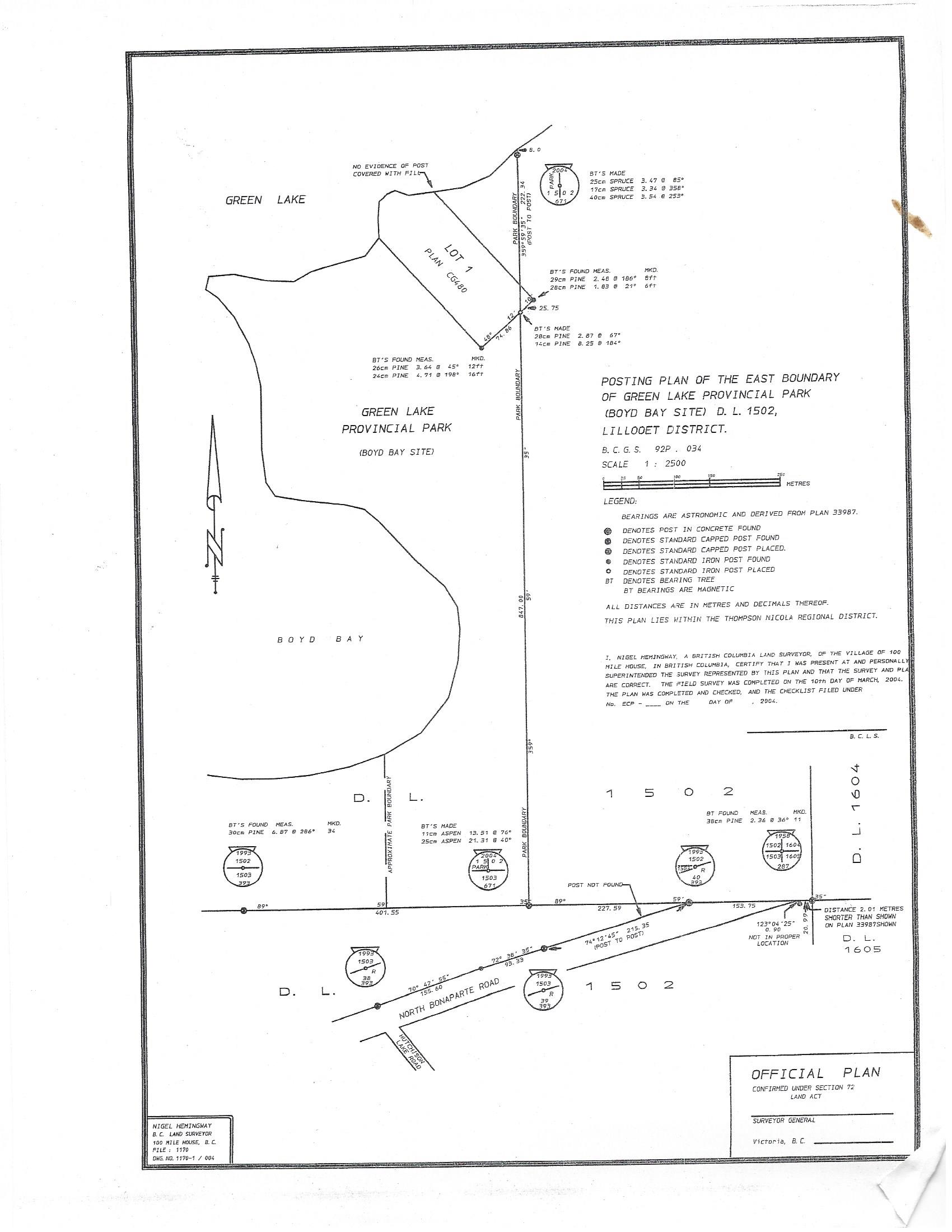 Site Plan & House Plans Cariboo Waterfront Estate for sale